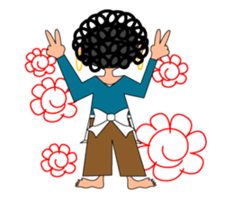 hanamaru mum sticker #13087023