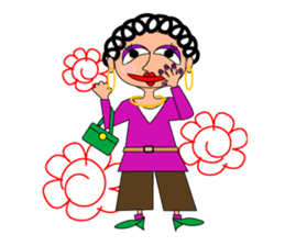 hanamaru mum sticker #13087027