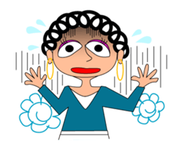 hanamaru mum sticker #13087028