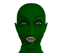 Green Human sticker #13087174