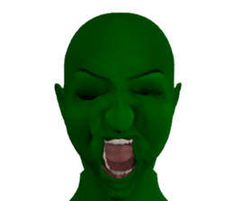 Green Human sticker #13087175