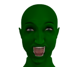 Green Human sticker #13087186