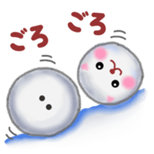 white snow cat 2 sticker #13087367