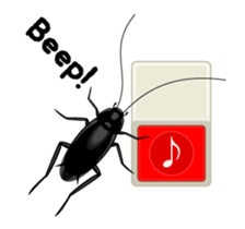 Cockroach moving 3 (English) sticker #13087437