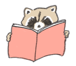 Raccoon dog and raccoon sticker #13087951