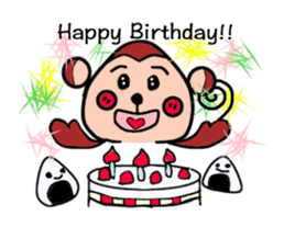 ONIGIRI Monkey sticker #13088007