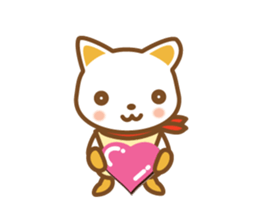 ninja cat haku01 moving sticker #13088215