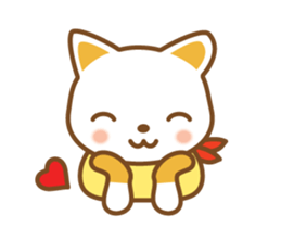 ninja cat haku01 moving sticker #13088216