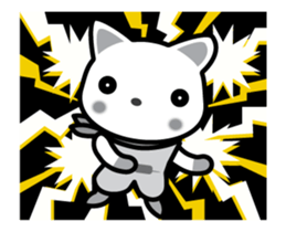 ninja cat haku01 moving sticker #13088236