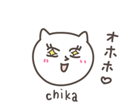 CHIKA's basic pack,cute kitten sticker #13088424
