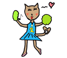 My daughter's cat sticker #13088521