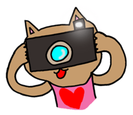 My daughter's cat sticker #13088529