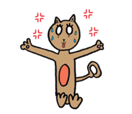 My daughter's cat sticker #13088534