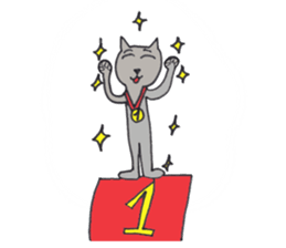 My daughter's cat sticker #13088537