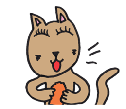 My daughter's cat sticker #13088544