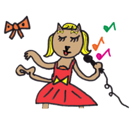 My daughter's cat sticker #13088547