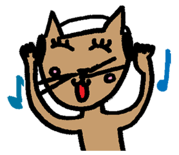 My daughter's cat sticker #13088549