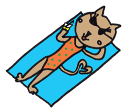 My daughter's cat sticker #13088550