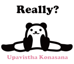 Yoga Poses Book of Mochi Panda 2 sticker #13091063