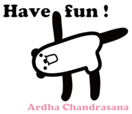 Yoga Poses Book of Mochi Panda 2 sticker #13091067