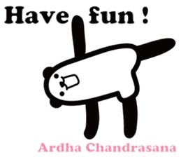 Yoga Poses Book of Mochi Panda 2 sticker #13091067