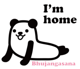 Yoga Poses Book of Mochi Panda 2 sticker #13091068