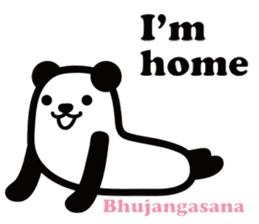 Yoga Poses Book of Mochi Panda 2 sticker #13091068