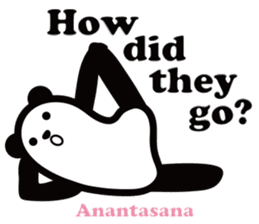 Yoga Poses Book of Mochi Panda 2 sticker #13091069