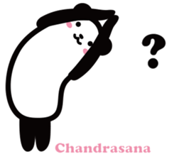 Yoga Poses Book of Mochi Panda 2 sticker #13091070