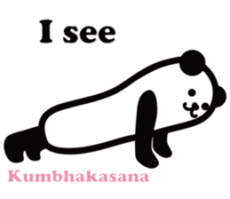 Yoga Poses Book of Mochi Panda 2 sticker #13091071