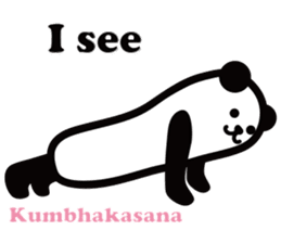 Yoga Poses Book of Mochi Panda 2 sticker #13091071