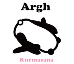 Yoga Poses Book of Mochi Panda 2 sticker #13091073