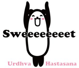 Yoga Poses Book of Mochi Panda 2 sticker #13091075