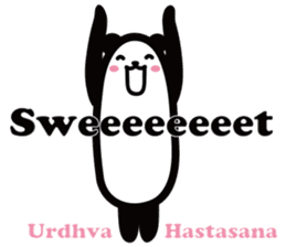 Yoga Poses Book of Mochi Panda 2 sticker #13091075