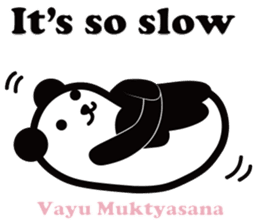 Yoga Poses Book of Mochi Panda 2 sticker #13091076