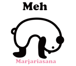 Yoga Poses Book of Mochi Panda 2 sticker #13091079