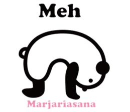 Yoga Poses Book of Mochi Panda 2 sticker #13091079