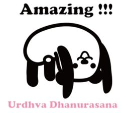 Yoga Poses Book of Mochi Panda 2 sticker #13091083