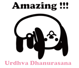 Yoga Poses Book of Mochi Panda 2 sticker #13091083