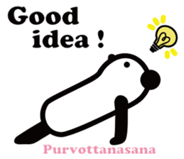 Yoga Poses Book of Mochi Panda 2 sticker #13091085