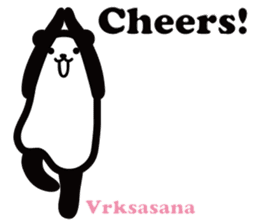 Yoga Poses Book of Mochi Panda 2 sticker #13091088