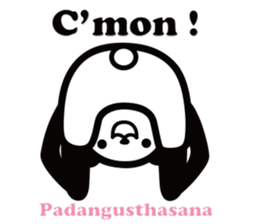 Yoga Poses Book of Mochi Panda 2 sticker #13091089