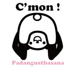 Yoga Poses Book of Mochi Panda 2 sticker #13091089