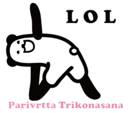 Yoga Poses Book of Mochi Panda 2 sticker #13091091