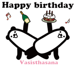 Yoga Poses Book of Mochi Panda 2 sticker #13091092