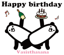 Yoga Poses Book of Mochi Panda 2 sticker #13091092