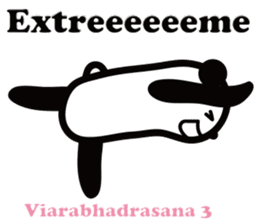 Yoga Poses Book of Mochi Panda 2 sticker #13091093