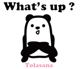 Yoga Poses Book of Mochi Panda 2 sticker #13091094