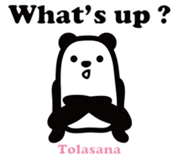 Yoga Poses Book of Mochi Panda 2 sticker #13091094