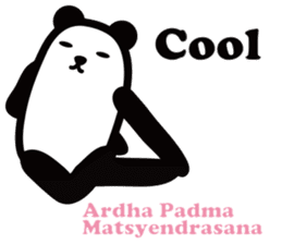 Yoga Poses Book of Mochi Panda 2 sticker #13091096